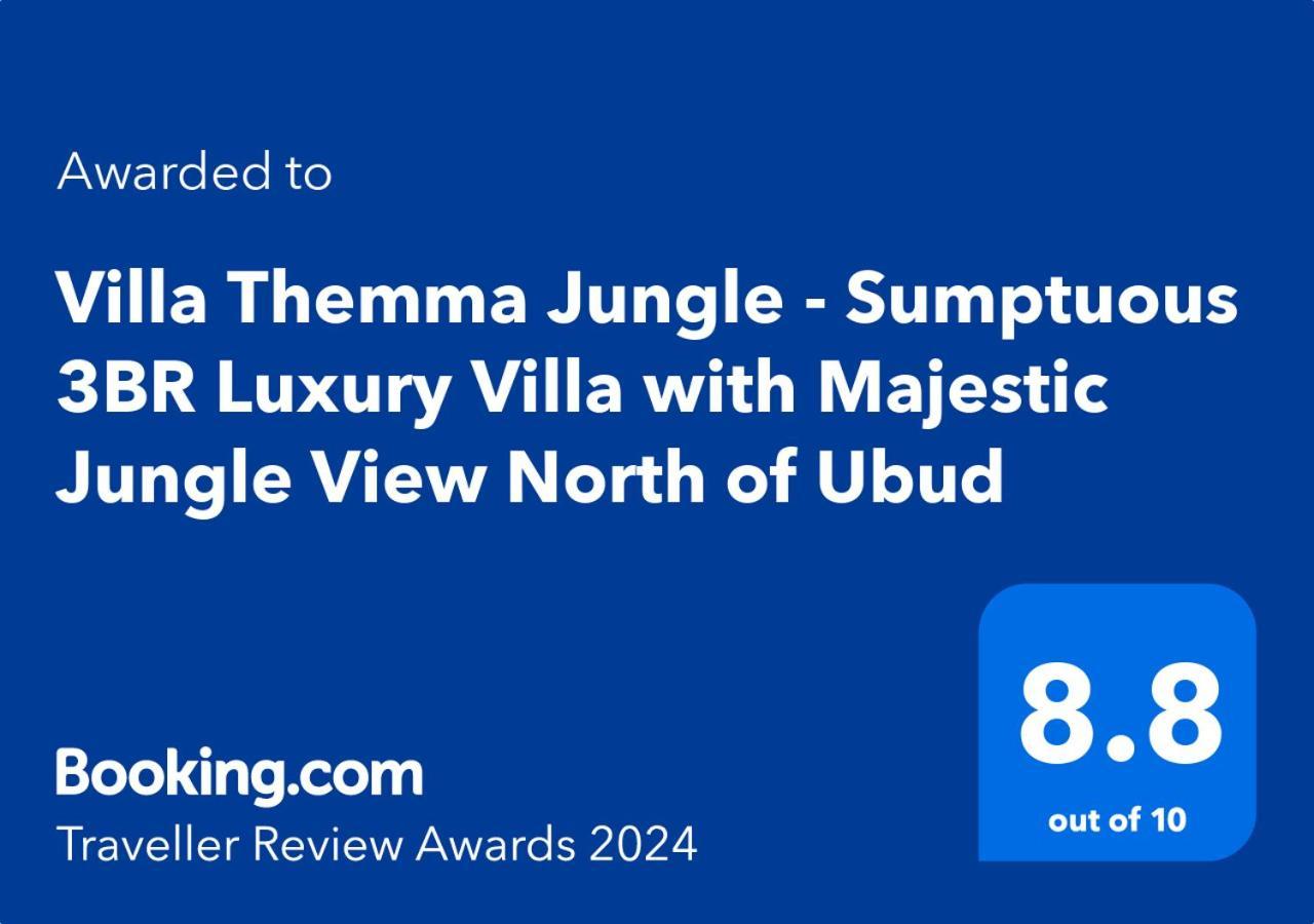 Villa Themma Jungle - Sumptuous 3Br Luxury Villa With Majestic Jungle View North Of Ubud Extérieur photo