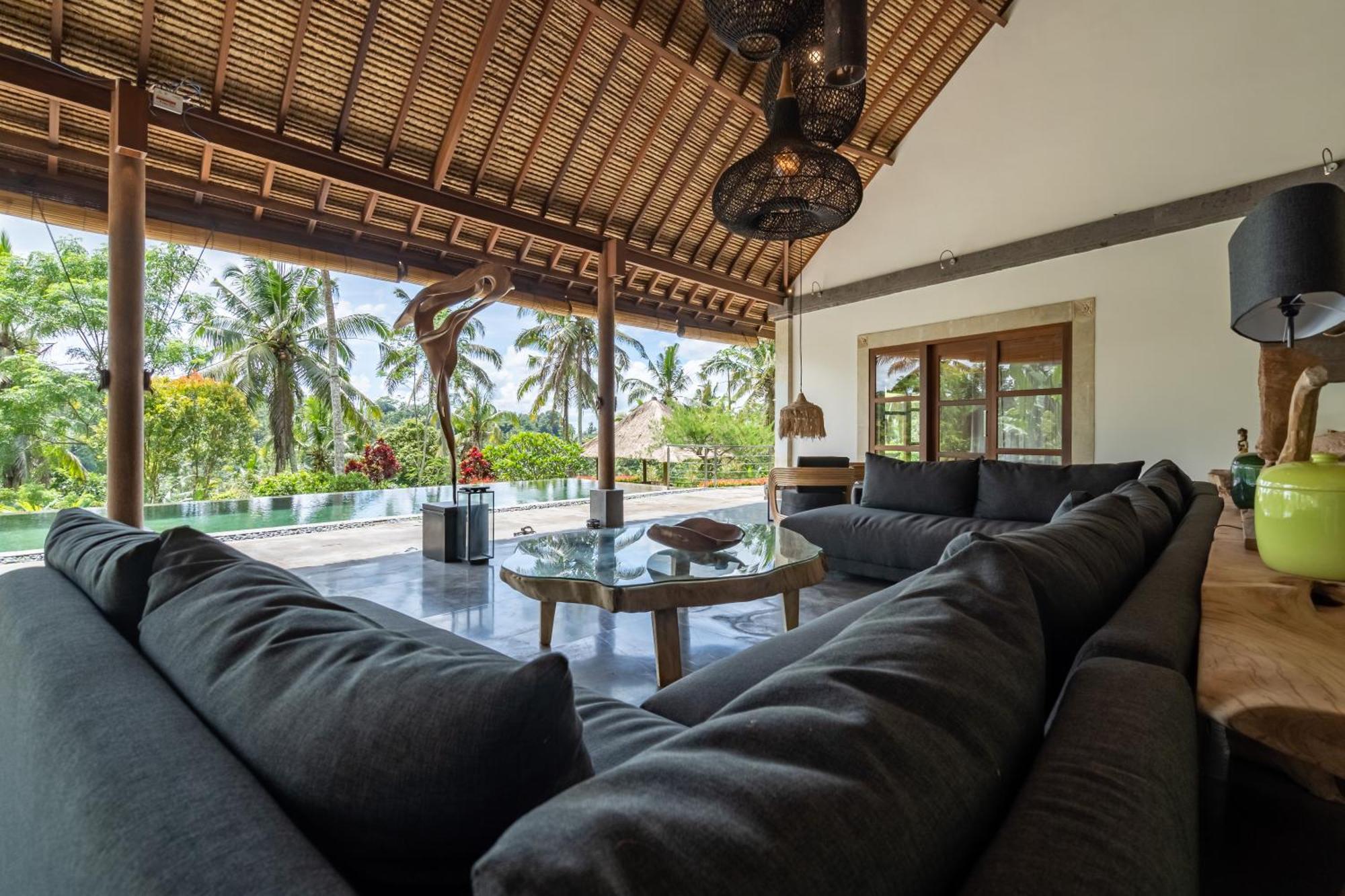 Villa Themma Jungle - Sumptuous 3Br Luxury Villa With Majestic Jungle View North Of Ubud Extérieur photo