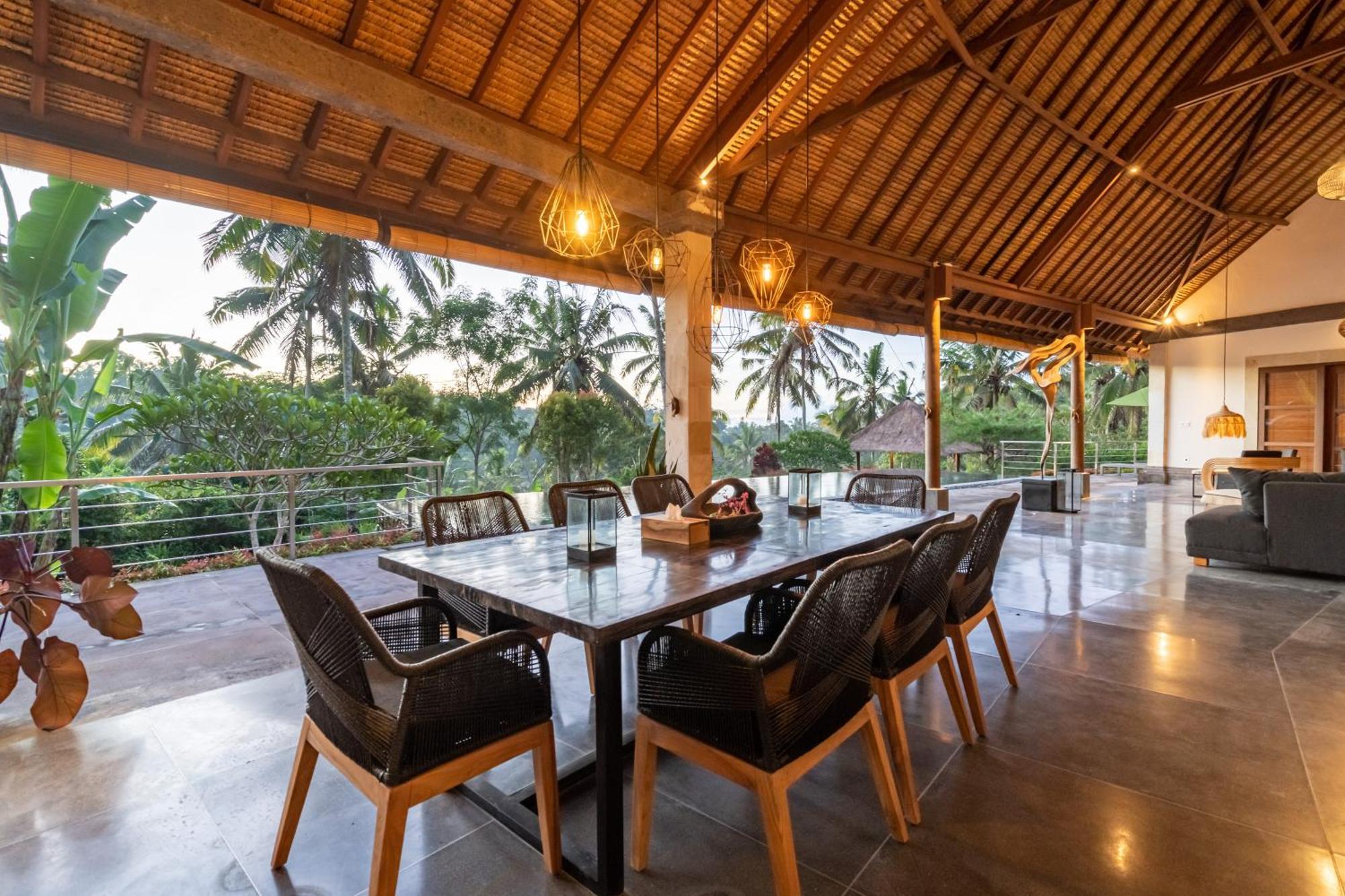 Villa Themma Jungle - Sumptuous 3Br Luxury Villa With Majestic Jungle View North Of Ubud Extérieur photo